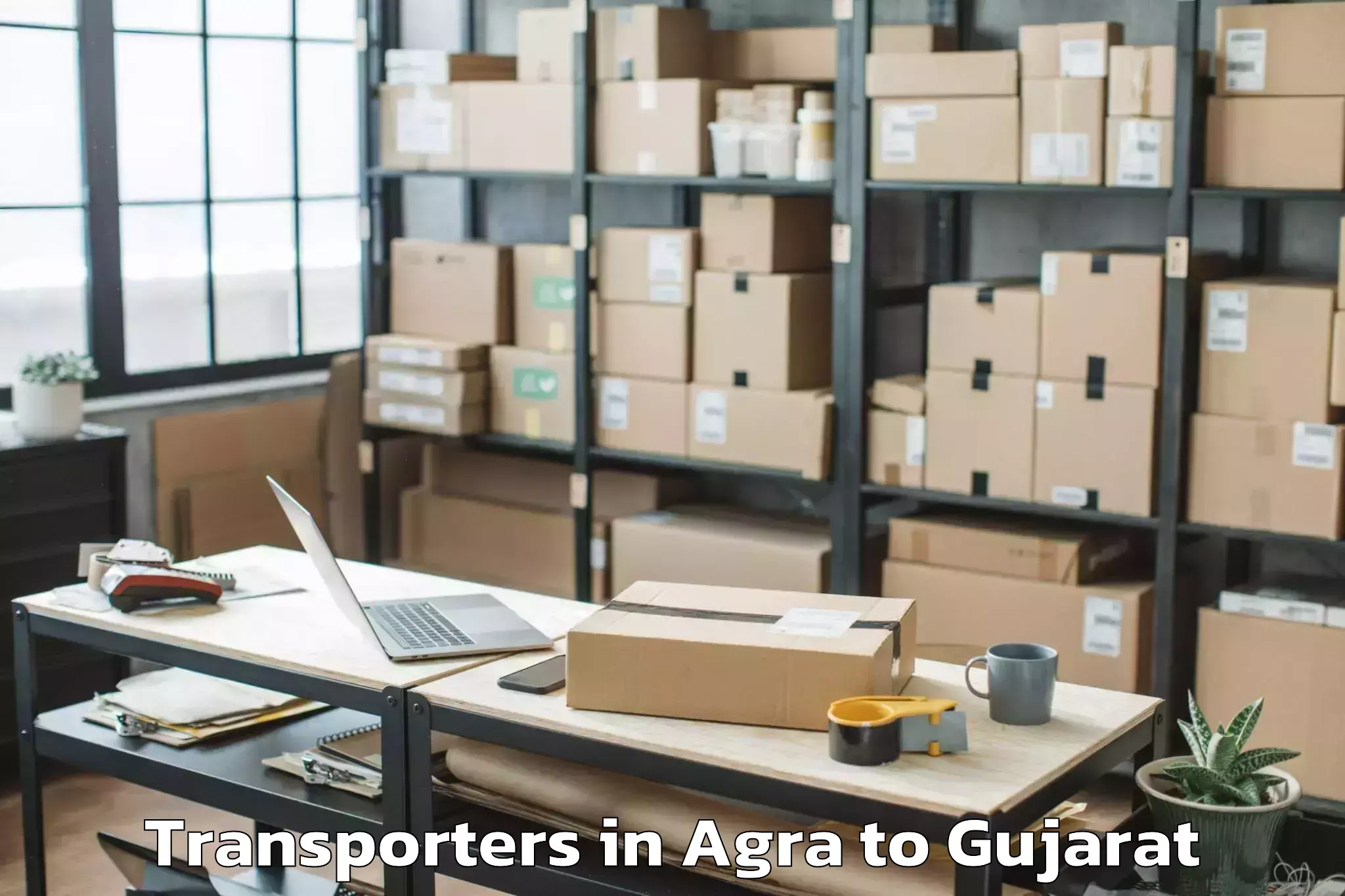 Reliable Agra to Shree Somnath Sanskrit Univers Transporters